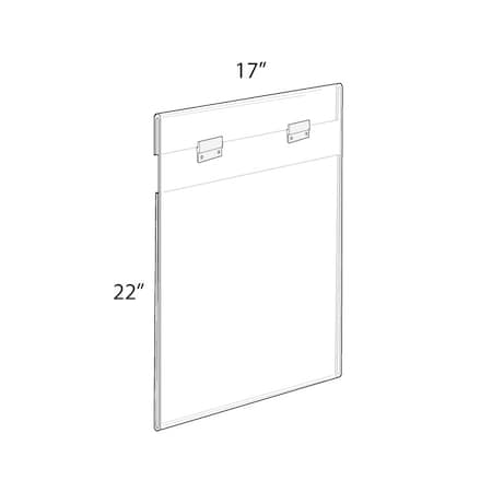 Azar Displays 17"W x 22"H Wall Mounted Poster Frame. Mounting Hardware Included. 182737